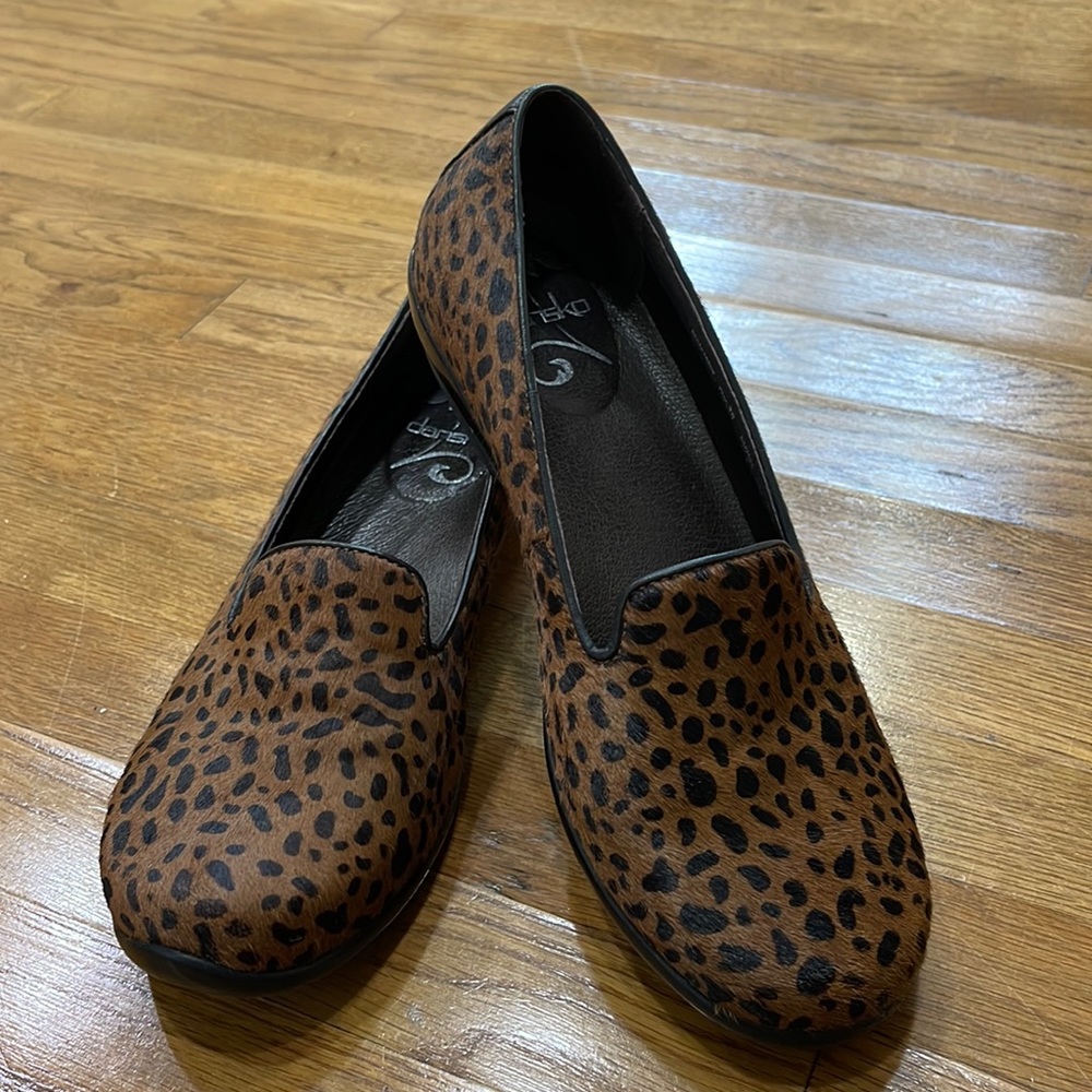 Dansko Brown Leopard Print Women's Shoes